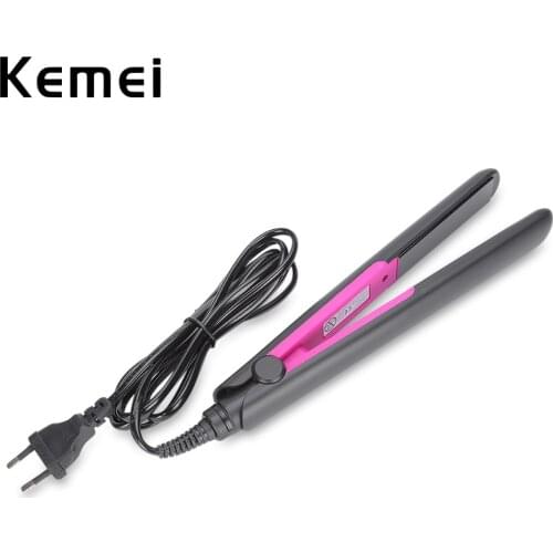 Kemei-2131 Professional 220V Electric Hair Straightener Tourmaline Ceramic Straightening Irons Coating Safe Easy