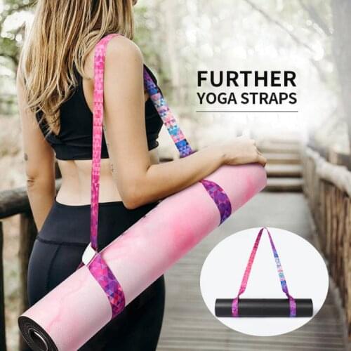 Yoga Mat Strap Belt Adjustable Shoulder Sports Exercise Stretch Carry Sling for Yoga Mat Sling Pilates Exercise Fitness