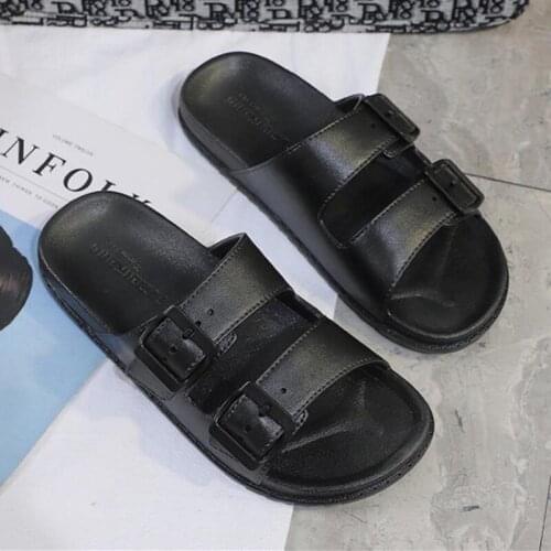 COSMAGIC New Summer Beach Slipper Women Handmade Light Solid Men Travel Platform Non-slip Flip Flops Shoe