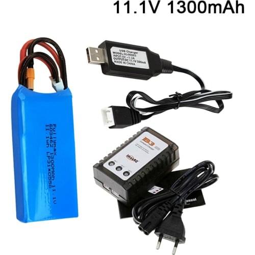 11.1v 1000mAh 1300mAh Lipo Battery for XK X450 FPV RC Drone Spare Parts 3S Rechargeable Battery XT30 plug