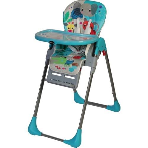 Multi-Function Wheel High Chair, 4 Stage, Turquoise, Baby, 2021, Trend, high chair, dining table