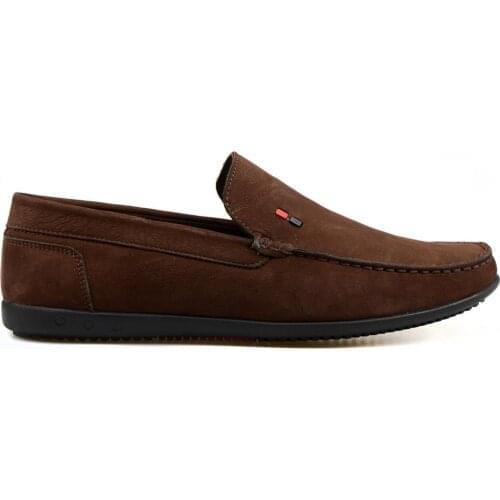 FootCourt Brown Nubuck Casual Mens Loafers Men Moccasins Spring Summer New Arrivals Fashion Breathable Shoes Men Shoes Handcraft