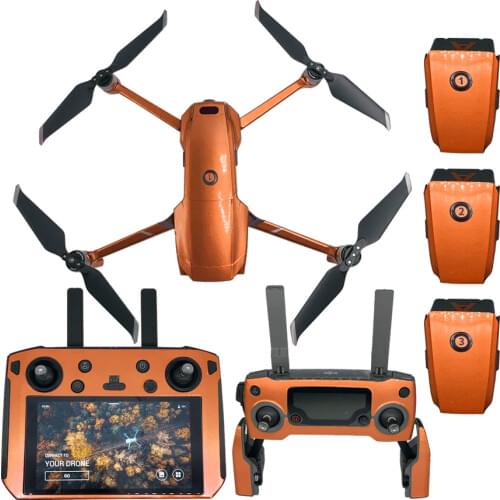 DJI MAVIC 2 PRO Zoom Smart Controller Decal Waterproof fluoresce luxury Stickers Skin Decals Wrap Film 4 Batteries Arm tags