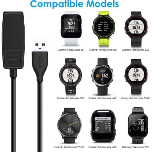 New Replacement Cradle Charging Desktop Dock Power Charger for Garmin Forerunner 645 235 230 630 64 Vivomove HR S20 Smart watch