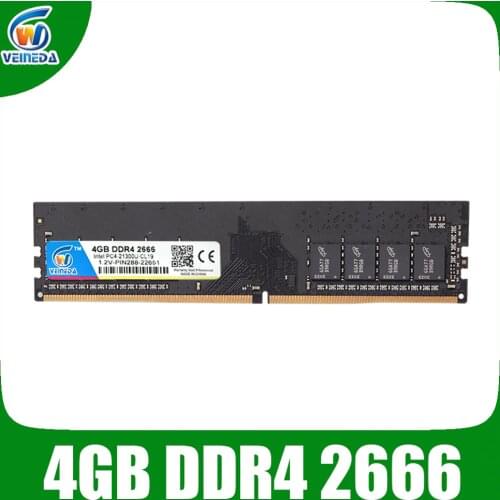 VEINED DDR4 8GB ddr 4 4gb PC Memory RAM Memoria Module Computer Desktop 1.2V voltage NON-ECC PC4 4g 8g