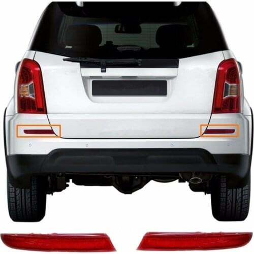 Genuine Rear Bumper Reflector Lamp Assy LH+RH 2PCS for Ssangyong Rexton 2012-2018 8390108C00 8390208C00