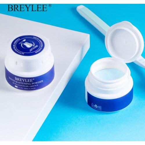 BREYLEE 30g Teeth Whitening Powder Toothpaste Dental Tools White Teeth Cleaning Oral Hygiene Toothbrush Gel Remove Plaque Stains