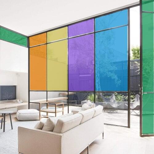 HOHOFILM 1.52x60m Roll Window Film Building house glass Solar Tint Stickers UV Proof Privacy Decoration For Glass decorative