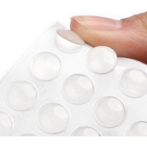 32/50Pcs 11*5MM/10*2.2MM Door Stopper Silicon Rubber Kitchen Cabinet Self Adhesive Stop Damper Buffer Pad