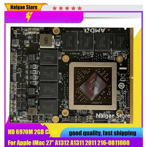 Kai-Full HD 6970M HD6970 hd6970m 2GB 2G VGA Video Card for Apple iMac 27" mid 2011 Radeon A1312 661-5969 109-C29657-10
