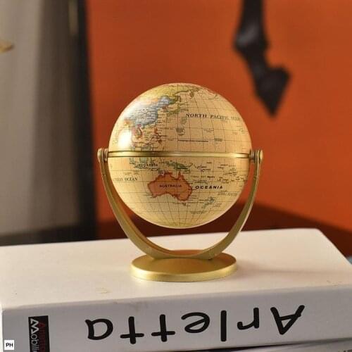Modern Crafts Small Teaching Art Globe English Plastic Desktop Ornaments Waterproof And Environmentally Friendly
