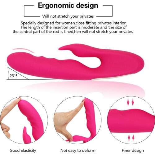 Female Adult Sex Toy for Women Thrusting Rabbit Vibrator Thrusting Actions G Spot Clitoris Stimulation Dildo Bunny Vibrators