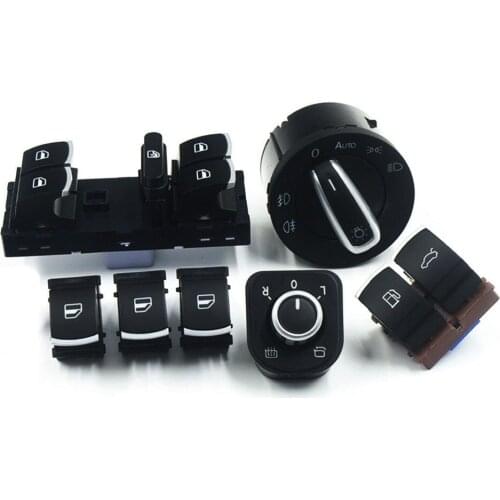 Window Headlight Mirror Tailgate & Fuel Flap Control Switch For VW Passat B6 CC Jetta Mk6 Tiguan 35D959903 5ND959565A 3C8941431A