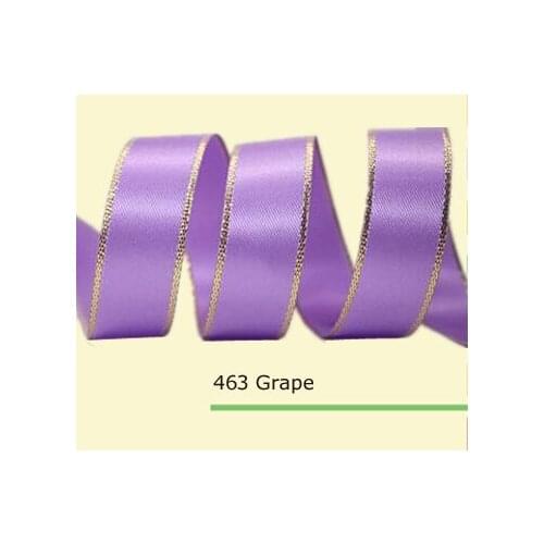 1/4 inch(6mm) gold Metallic satin ribbon 35 colors in stock