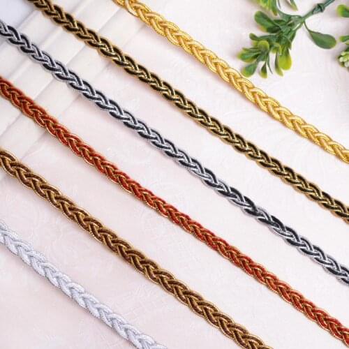 10yards Lace Trim Ribbon Centipede Braided Lace DIY Craft Sewing Curtain Sofa Accessories Wedding Decoration Fabric Curve Lace