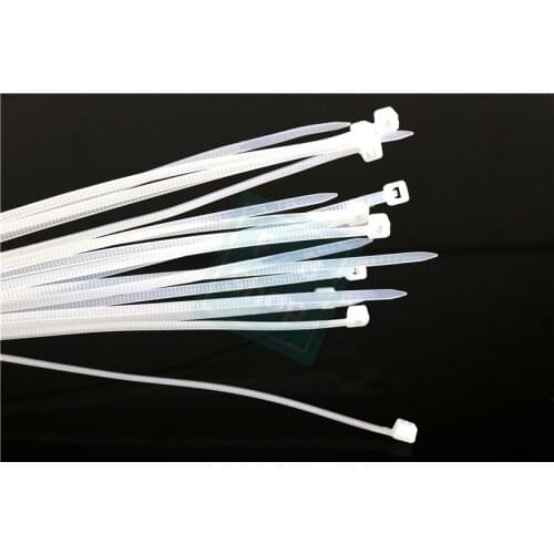 100 pcs 4*250 4*300 4*350MM bianco nero avvolgimento autobloccante fascette in nylon