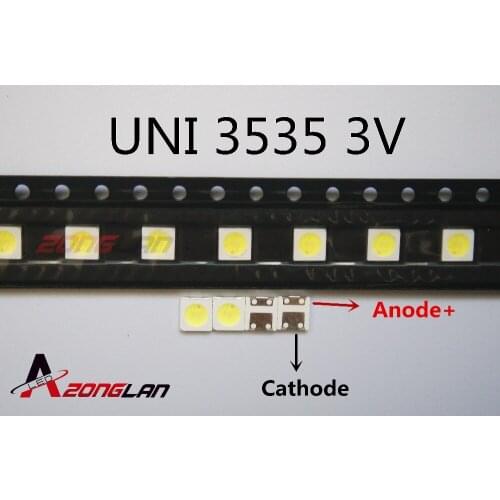 5000PCS UNI LED Backlight High Power LED 1W 3537 3535 90LM 3v Cool white LCD Backlight for TV TV Application