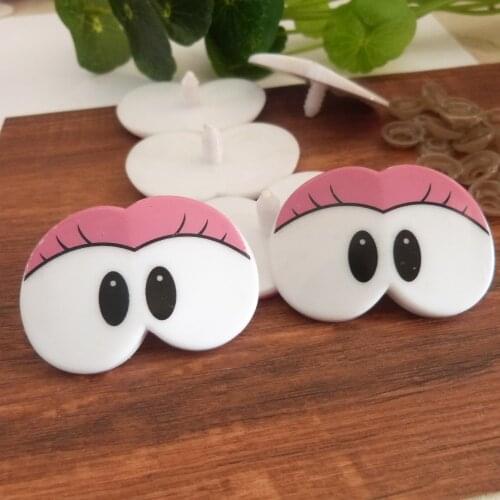 53x33mm big eyes plastic safety animal toy cartoon eyes & soft washer for diy doll findings-10pcs-20pcs-50pcs option