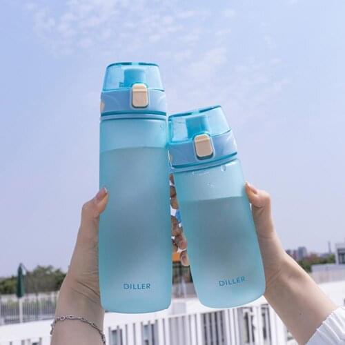 550ml/750ml Gym Drinking Bottle Large Capacity BPA Free Pressed-Open Couple Sport Water Bottle Container For Outdoor Kettle