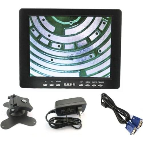 8" Portable HD HDMI BNC VGA AV Output Monitoring Industrial Mini Computer Monitor Screen for Industrial Microscope Camera