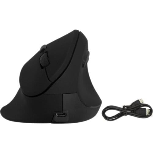 Wireless Mouse 2.4Ghz Vertical Rechargeable DPI1600 Optical Gaming Mouse for PC Desktop Computer Laptop