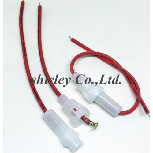 Free shiiping 100pcs AGC 5*20mm 5x20 Fuse Holder Case In-Line Screw with 22AWG Wire Cable DG