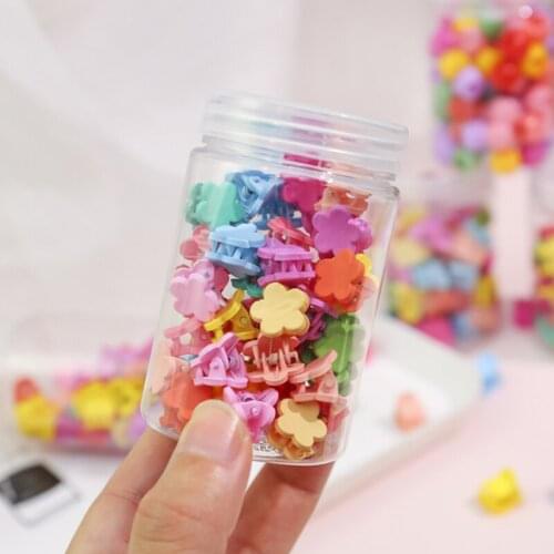 40pcs Mini Hair Claw Hair Band Solid Color Baby Child Cute Clamps Headdress Girls Hair Accessories for Women