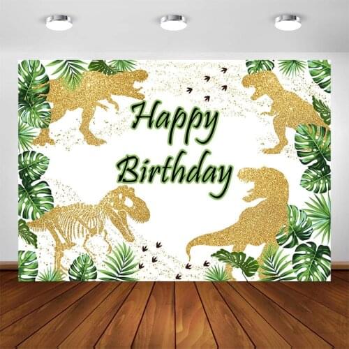 Dinosaur Party Backdrop Kids Boy Birthday Party Decoration Photography Background Dinosaur World Jungle Party Banner Supplies