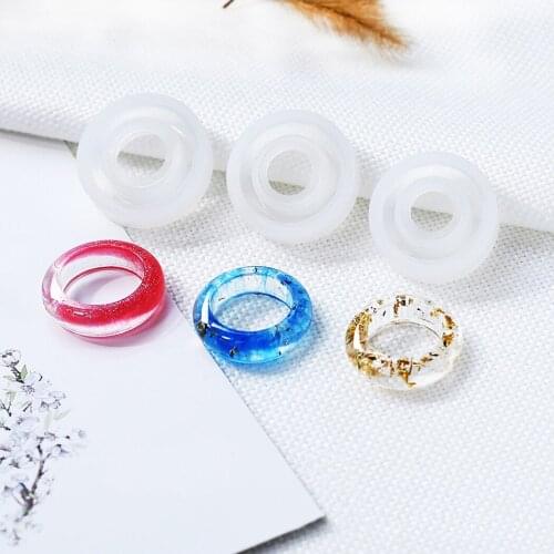 3PCS Finger Ring Mold Creative DIY Fashion Silicone Ring Mold Resin Ring Mold DIY Craft Jewelry Making epoxy resin molds