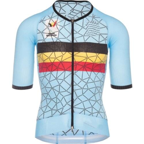 LASER CUT 2021 BELGIUM NATIONAL TEAM ONLY Mens Cycling Jersey Short Sleeve Bicycle Clothing Ropa Ciclismo