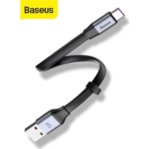 Baseus 5A USB Type C Cable forhuawei P30 Pro Mate 20 Super Charge Cable Portable Type C Cable for Samsung S10 Xiaomi 8 9 Cable