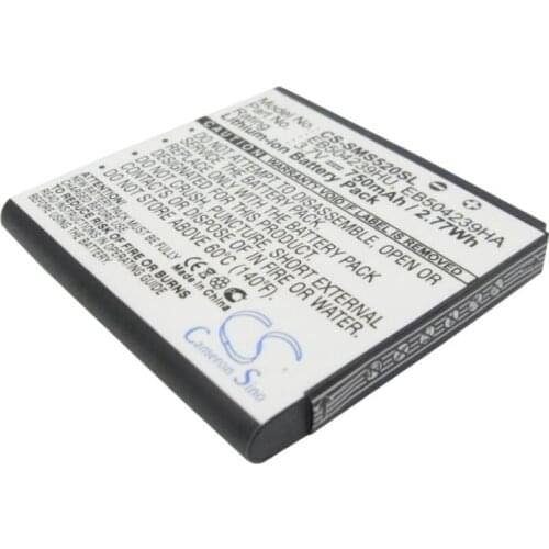 Cameron sino 750mah battery for SAMSUNG GT-S5200 GT-S5200C S5200 SGH-A187 EB504239HA EB504239HABSTD EB504239HU EB504239HUBSTD