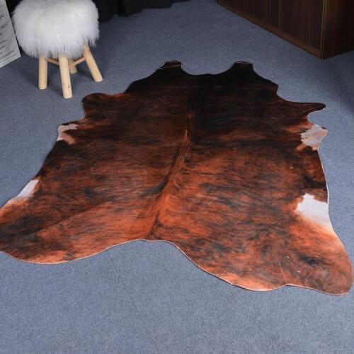 MUZZI Cow Leopard Carpet Imitation Animal Skins Natural Shape Rugs Big Size Living Room Decoration Non-slip Mats145x185cm