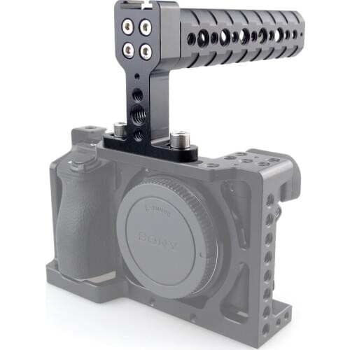 MAGICRIG Top Handle Cheese Non-Slip Handle Grip with Cold Shoe Base for DSLR Camera Cage Rig