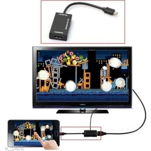 Mini Micro USB 2.0 MHL To HDMI Cable HD 1080P Adapter For Samsung Galaxy Note 2 Micro USB to HDMI Adapter