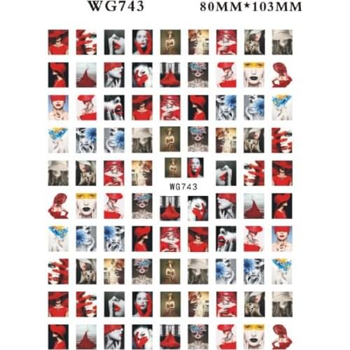 10PCS Love Heart and Bow Nail Stickers 3D Celebrity Adhesive Self-adhesive Transfer Character Nail Art Accessories Applique Stic