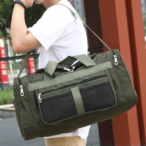 2020 New Large Capacity Storage Bag Outdoor Travel Bag Black Army Green Waterproof Portable Bag