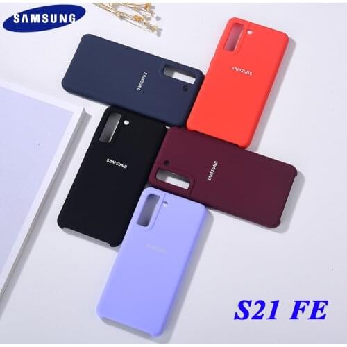 100%Original Samsung Galaxy S21 FE Case Liquid Silicone Soft Shockproof Cover Phone Back Protection Shell For Galaxy S21 F S21FE