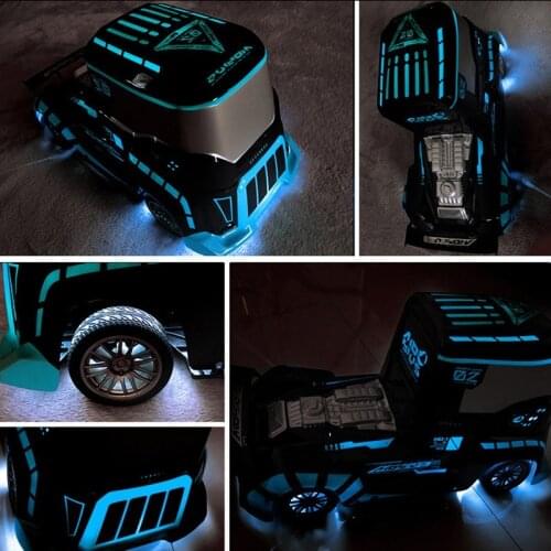 Remote Control heavy Truck drift Big Rc Container Truck Trailer head RC Truck Model Toy gifts for kids with LED light