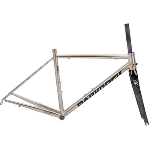 DARKROCK Sepat Road Bike frameset 700C CR-MO 4135 steel Heating Treated Carbon fork highway cycling Bicycle Classic Silver Frame