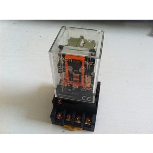 MK3P-I DC 24V Relay 11-Pin 10A 250VAC With PF113A Socket Base