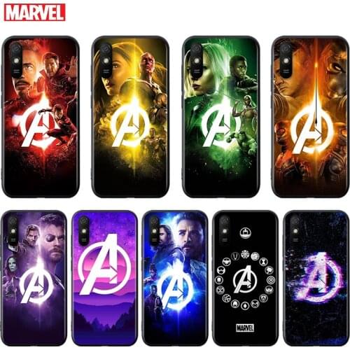 Silicone Cover Marvel Avengers Hero Cool For Xiaomi Redmi K40 K30i K30T K30S K20 10X GO S2 Y2 Pro Ultra Black Phone Case