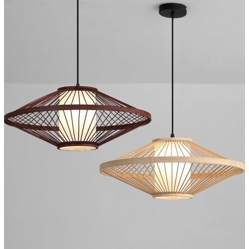 Modern Chinese Bamboo Pendant Lamps Bamboo Lighting Restaurant Bar Bamboo Pendant Lights Corridor Zen Bamboo Small Chandelier