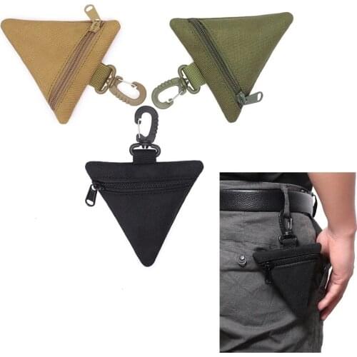 Tactical Wallet Pouch Portable Key Coin Purse EDC Travel Zipper Waist Bag Earphone Holder Pack for Outdoor Hiking Travel Camping