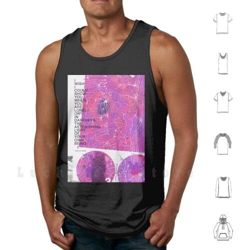The Astonishing Light Of Your Own Being Tank Tops Vest Sleeveless Quote Inspirational Quote Pink Purple Magenta Hafiz Of