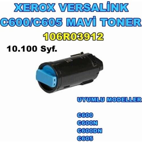 Xerox Versalink 106 R03912 C600/C600DN/C605 Blue Equivalent Toner 352567749