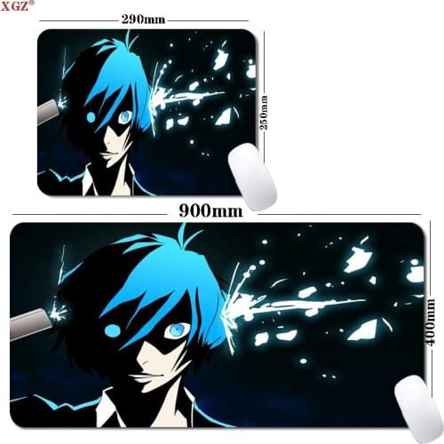XGZ Anime Cool Boy Gaming Mouse Pad Csgo Accessories Table Mat Large Mat Rubber Non-slip 400x900mm 300x800mm High Quality Desks