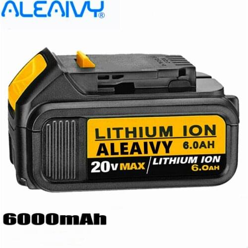 18V 6.0Ah MAX XR Battery Power Tool Replacement for DeWalt DCB184 DCB181 DCB182 DCB200 20V 6A 18Volt 18V battery with Charger