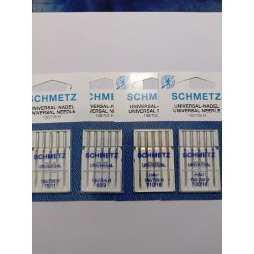1pack=5pcs SCHMETZ UNIVERSAL Needles HA x 1,130/705H,15x1 Size #9 #11 #12 #14 #16 #18 for sewing singer brother bernina pfaff