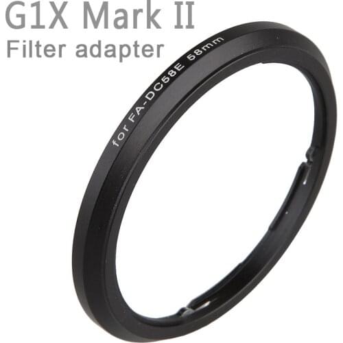 10 Pieces Metal FA-DC58E Lens Filter Adapter for Canon PowerShot G1X Mark II Camera Reinstall 58mm UV CPL Polarizer Filter